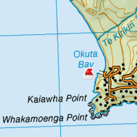 Maori Rock Carvings at at Okuta Bay, near Taupo